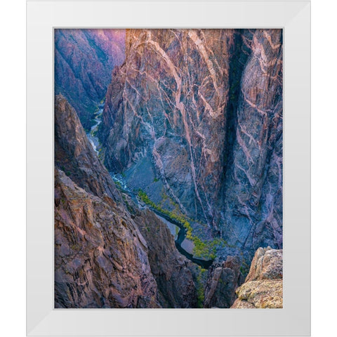 Black Canyon of the Gunnison National Park-Colorado White Modern Wood Framed Art Print by Fitzharris, Tim