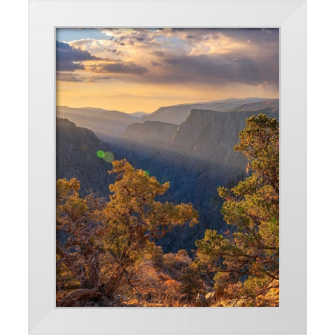 Tomichi Point-Black Canyon of the Gunnison National Park-Colorado White Modern Wood Framed Art Print by Fitzharris, Tim