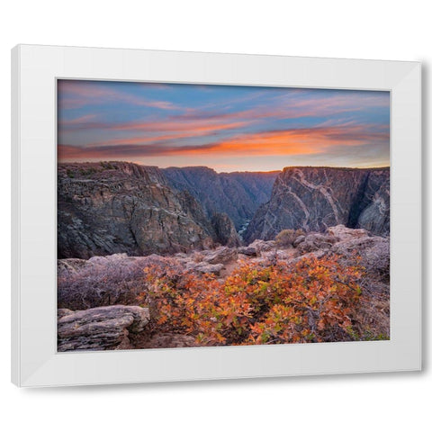 Black Canyon of the Gunnison National Park-Colorado White Modern Wood Framed Art Print by Fitzharris, Tim