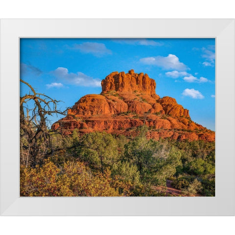 Bell Rock-Coconino National Forest near Sedona-Arizona-USA White Modern Wood Framed Art Print by Fitzharris, Tim