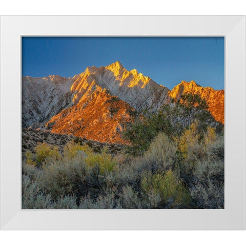 Tuttle Creek-Sierra Nevada-California-USA White Modern Wood Framed Art Print by Fitzharris, Tim
