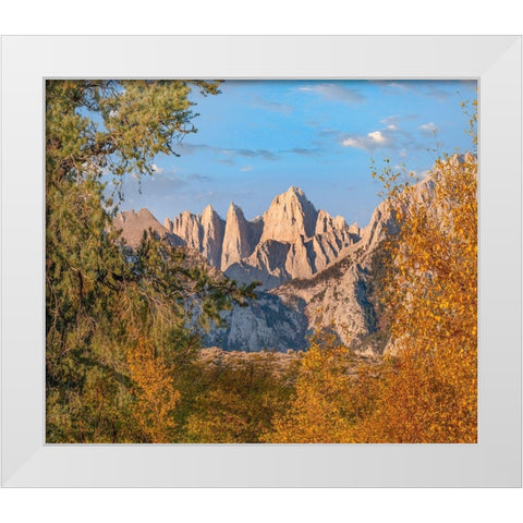 Mount Whitney-Sequoia National Park-California-USA White Modern Wood Framed Art Print by Fitzharris, Tim