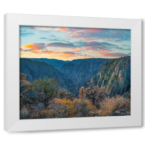 Tomichi Point-Black Canyon of the Gunnison National Park-Colorado White Modern Wood Framed Art Print by Fitzharris, Tim