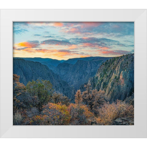 Tomichi Point-Black Canyon of the Gunnison National Park-Colorado White Modern Wood Framed Art Print by Fitzharris, Tim