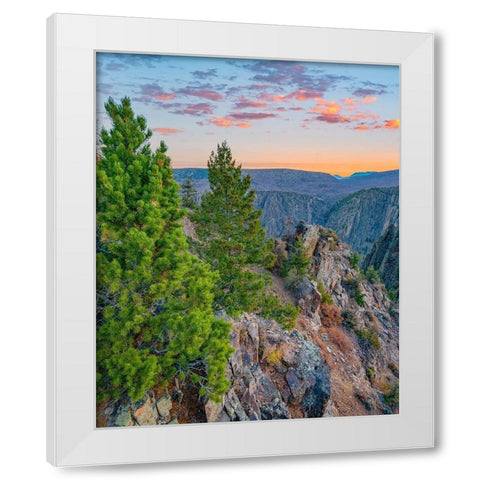 Tomichi Point-Black Canyon of the Gunnison National Park-Colorado White Modern Wood Framed Art Print by Fitzharris, Tim