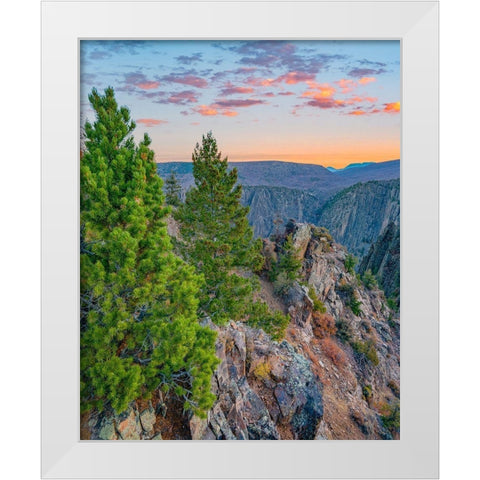 Tomichi Point-Black Canyon of the Gunnison National Park-Colorado White Modern Wood Framed Art Print by Fitzharris, Tim