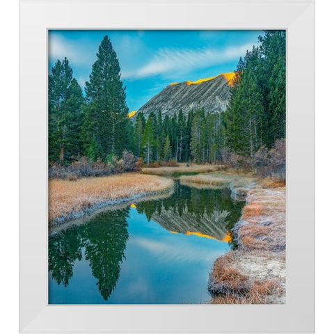 Rock Creek. Inyo National Forest-California-USA White Modern Wood Framed Art Print by Fitzharris, Tim