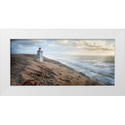 Crack in time II White Modern Wood Framed Art Print by Hubrich, Jorg