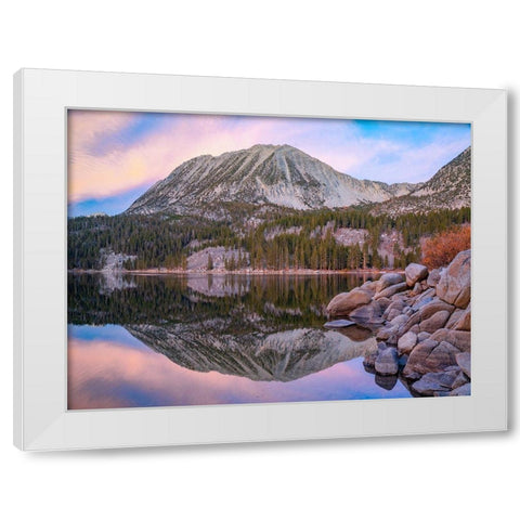 Lake Sierra Nevada White Modern Wood Framed Art Print by Fitzharris, Tim