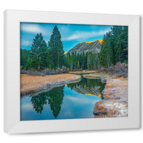 Rock Creek. Inyo National Forest-California-USA White Modern Wood Framed Art Print by Fitzharris, Tim