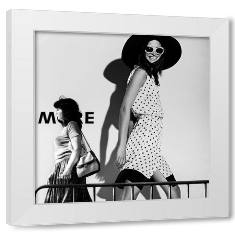 ME and My Expectations White Modern Wood Framed Art Print by Kostadinov, Bobby