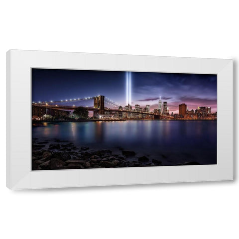 Unforgettable 9 11 White Modern Wood Framed Art Print by De La, Javier