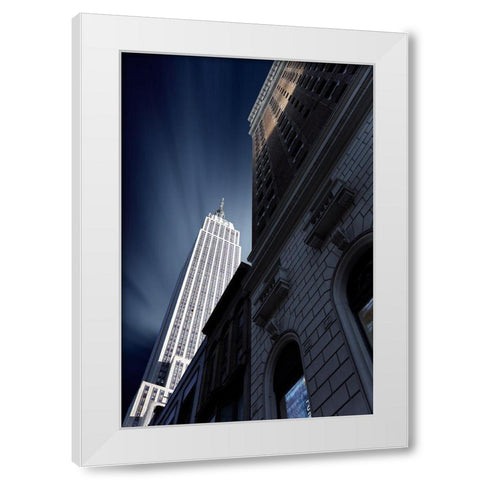 Skyscraper White Modern Wood Framed Art Print by Del Grosso, Sebastien