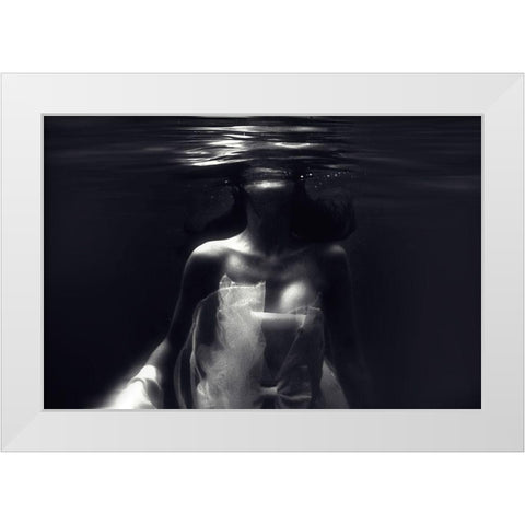 Boundaries White Modern Wood Framed Art Print by Afandi, Yusuf