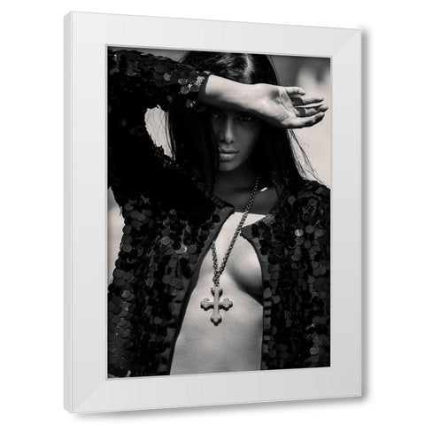 Bara White Modern Wood Framed Art Print by Krystynek Mqep, Martin