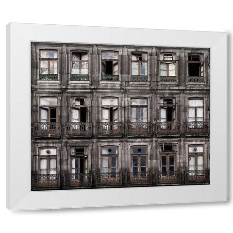 Decay White Modern Wood Framed Art Print by Osuna, Fran