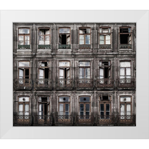 Decay White Modern Wood Framed Art Print by Osuna, Fran