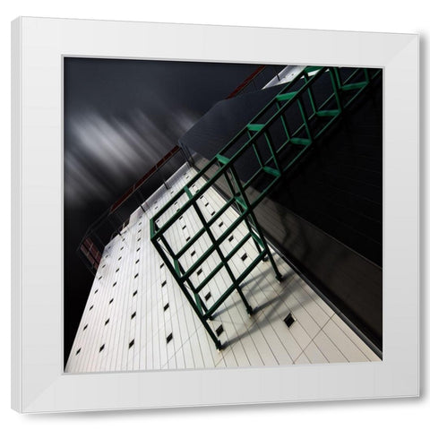 Crowded House White Modern Wood Framed Art Print by Claes, Gilbert