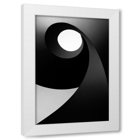 Time for Light White Modern Wood Framed Art Print by Abrantes, Paulo