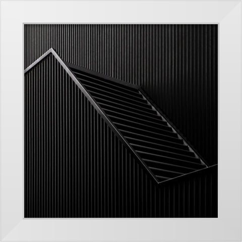 Black light White Modern Wood Framed Art Print by Claes, Gilbert