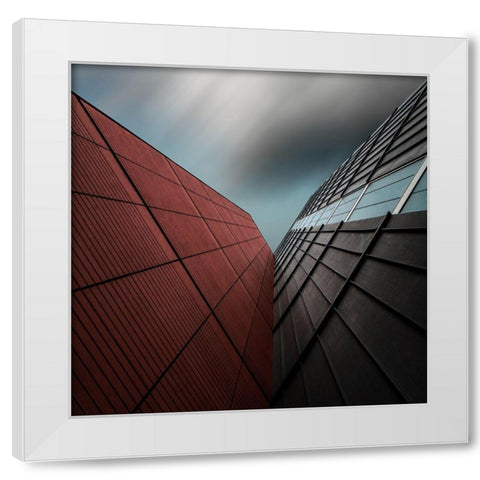 the visOr White Modern Wood Framed Art Print by Claes, Gilbert
