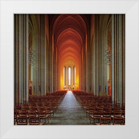 holy light White Modern Wood Framed Art Print by Fleckenstein, Martin