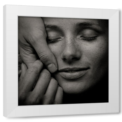 Love inside White Modern Wood Framed Art Print by Nastasenko, Andrey