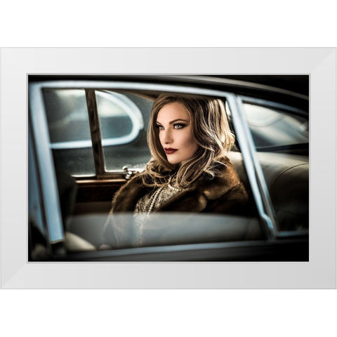 Driving the diva to the event.... White Modern Wood Framed Art Print by Muller Photography, Peter