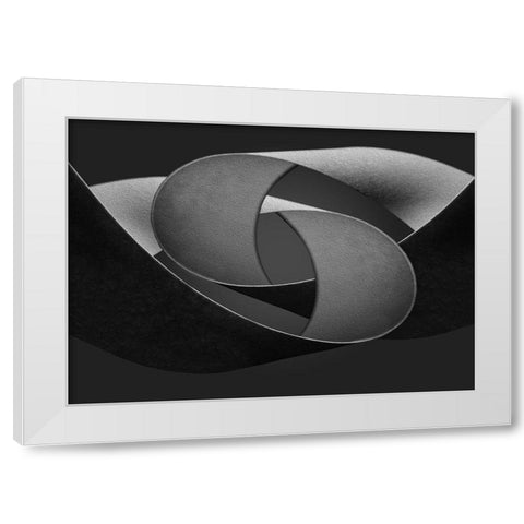 convoluted White Modern Wood Framed Art Print by Kerber, Jutta