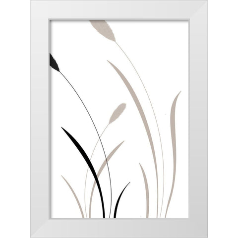 Bunny Grass 02 White Modern Wood Framed Art Print by Artographie Studio
