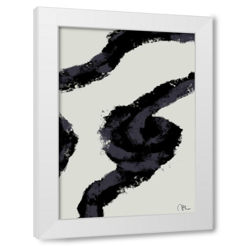 Rope White Modern Wood Framed Art Print by Artographie Studio