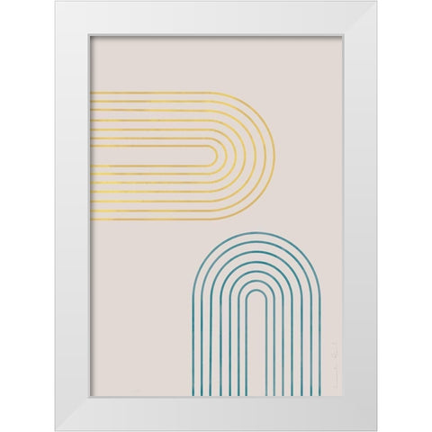 Archs in Spring White Modern Wood Framed Art Print by Artographie Studio