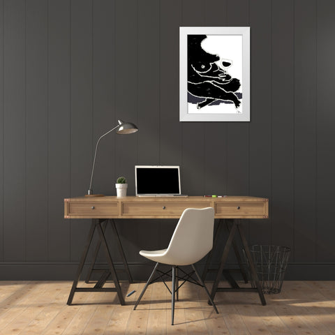 A Break White Modern Wood Framed Art Print by Artographie Studio