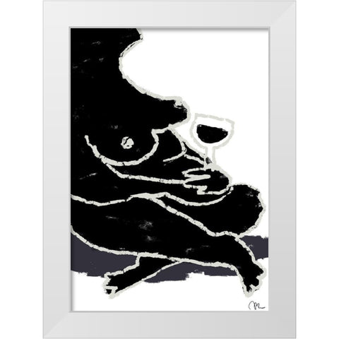 A Break White Modern Wood Framed Art Print by Artographie Studio