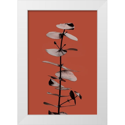 Eucalyptus Rust 02 White Modern Wood Framed Art Print by Artographie Studio