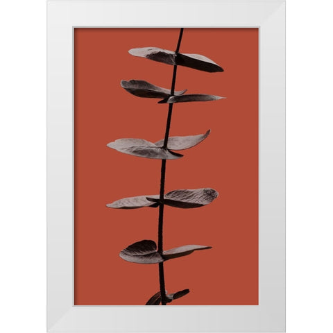 Eucalyptus Rust 03 White Modern Wood Framed Art Print by Artographie Studio