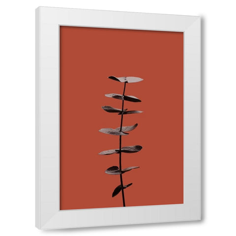 Eucalyptus Rust 04 White Modern Wood Framed Art Print by Artographie Studio