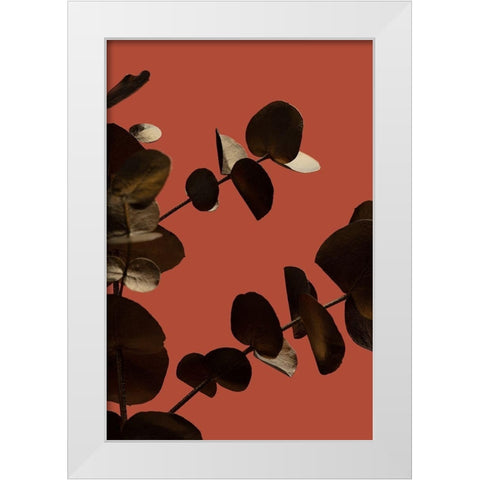 Eucalyptus Gold Rust 02 White Modern Wood Framed Art Print by Artographie Studio