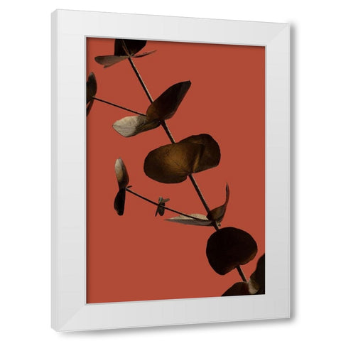 Eucalyptus Gold Rust 03 White Modern Wood Framed Art Print by Artographie Studio