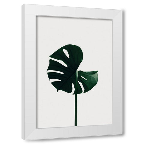 Monstera Natural 06 White Modern Wood Framed Art Print by Artographie Studio