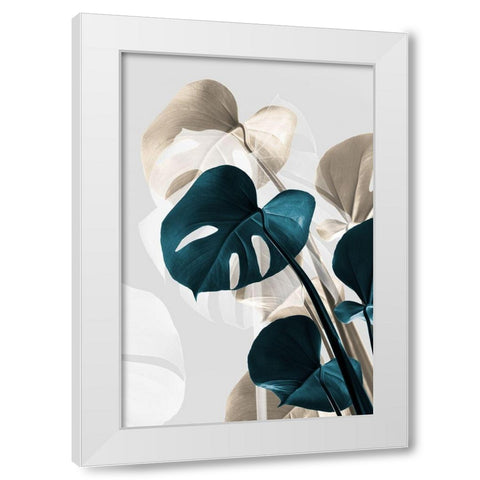 Monstera Creative 10 White Modern Wood Framed Art Print by Artographie Studio
