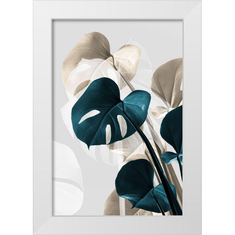 Monstera Creative 10 White Modern Wood Framed Art Print by Artographie Studio