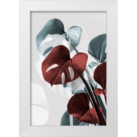 Monstera Creative 15 White Modern Wood Framed Art Print by Artographie Studio