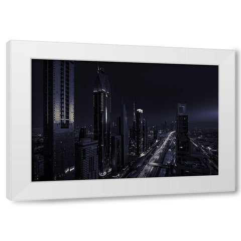 Dark White Modern Wood Framed Art Print by Agazzi, Andreas