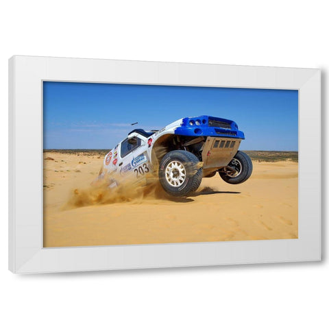 King of the Desert White Modern Wood Framed Art Print by Alaberdov, Arsen