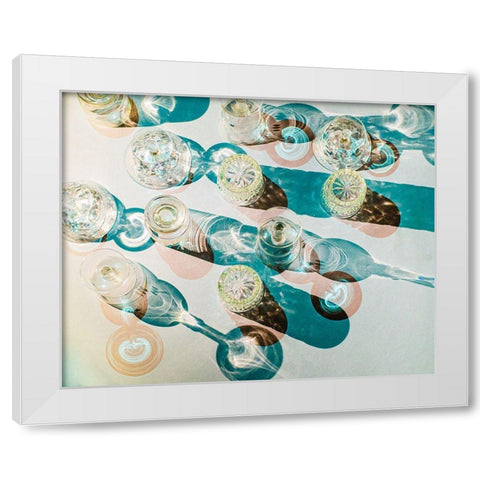 Fragile Shapes White Modern Wood Framed Art Print by Valentina Patrascoiu, Monica