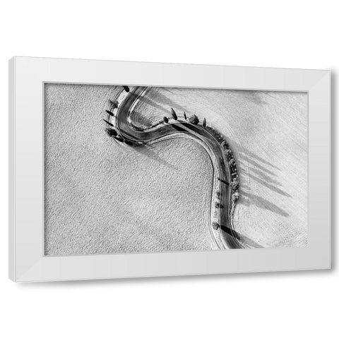 Monticchellio White Modern Wood Framed Art Print by Dauria, Adam