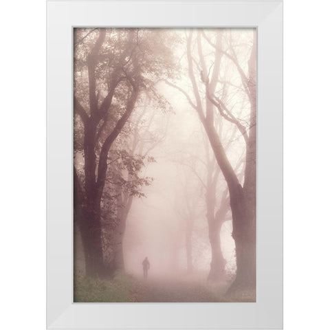 Early morning walk White Modern Wood Framed Art Print by Eisenmann, Ulrike