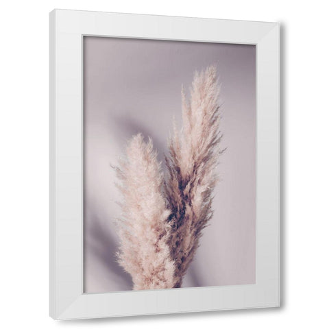 Pampas Grass White Modern Wood Framed Art Print by Artographie Studio