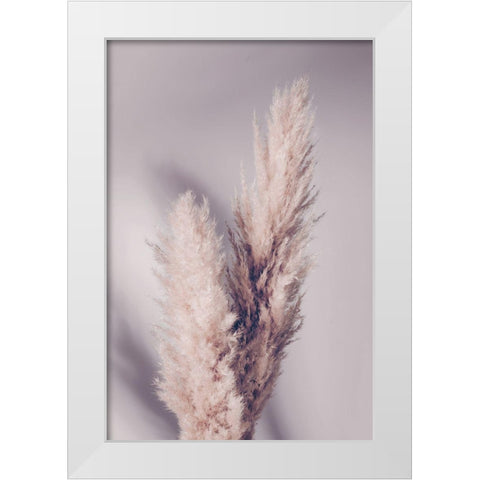 Pampas Grass White Modern Wood Framed Art Print by Artographie Studio